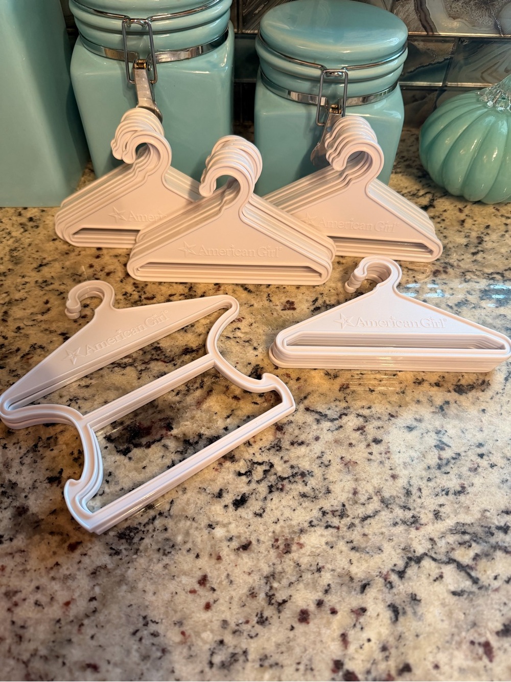 American Girl Pink Doll Hangers - Set of 27
